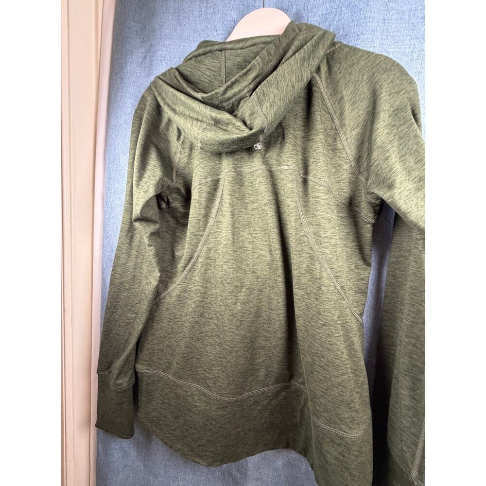 Eddie Bauer Women’s Medium Green Full Zip Hoodie‎ Jacket Activewear - Picture 5 of 8